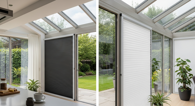 Lüks Daire Anthracite Pleated Sineklik Uygulaması