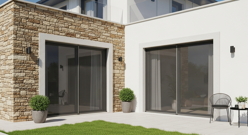 Modern Villa Bahçe Katı Sineklik Sistemleri