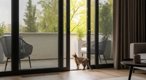 Modern Villa Bahçe Katı Sineklik Sistemleri